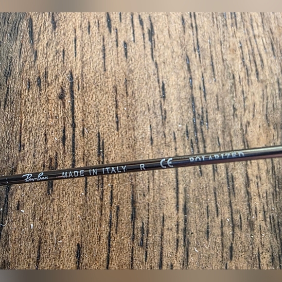 Ray-Ban Polorized Aviator Sunglasses With Blue Tint RB 3025 Authentic - Picture 6 of 15